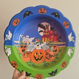 Vintage 90's HALLOWEEN Trick OR Treat plastic Candy Bowl